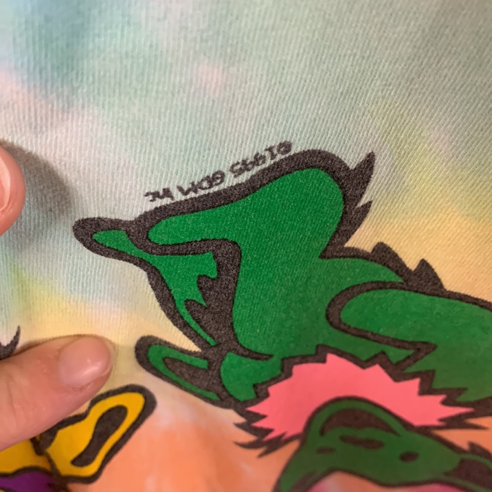 🚫SOLD🚫Liquid Blue Grateful Dead Tie Dye Dancing Bears T-Shirt 3XL - Picture 3 of 6